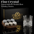 Luxe Whisky Cadeauset – Reserve Kristalglas met Whiskystenen - ProostMoment