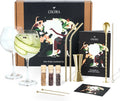 Luxe 12-delige Gin-Tonic Cocktailset met kristallen glazen en gouden tools – ProostMoment.