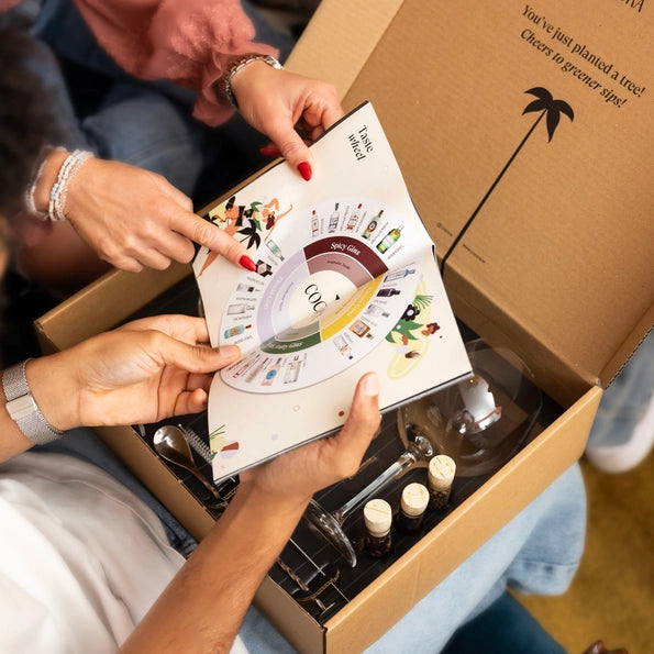 Complete Gin-Tonic Cocktailset met tools, kruidenmixen en receptenboek