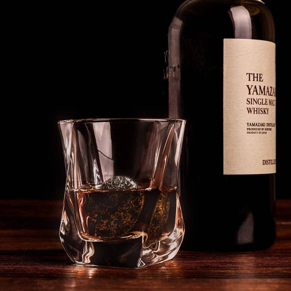 Luxe Whisky Cadeauset – Twist Whiskyglazen & Koelstenen