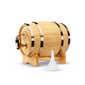 Houten whiskyvat met tap van 800 ml voor het stijlvol serveren van whisky of rum.