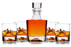 Luxe Whisky Karaf Cadeauset – Inclusief 4 Glazen & Luchtdichte Stop - ProostMoment