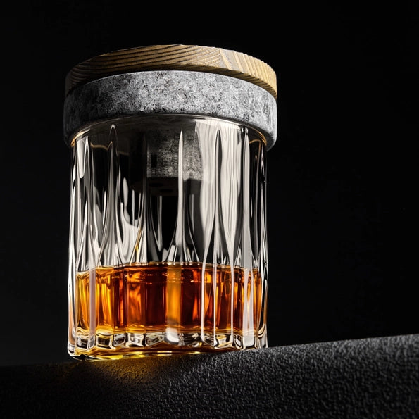 premium whisky smoker set van ROCKS met graniet en glazen