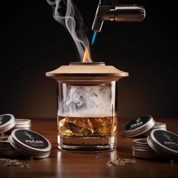 Luxe Whiskey Smoker Set met rooktopper en brander – ProostMoment.