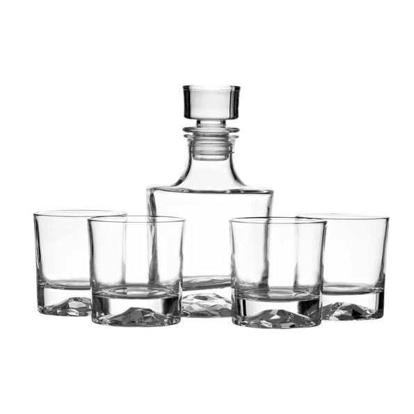 Luxe Whisky Karaf Cadeauset – Inclusief 4 Glazen & Luchtdichte Stop