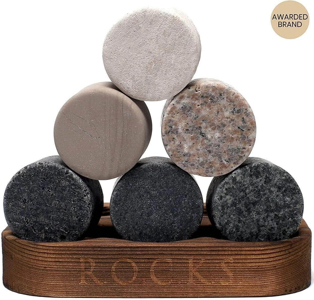 Luxe Whisky Cadeauset – Twist Whiskyglazen & Koelstenen