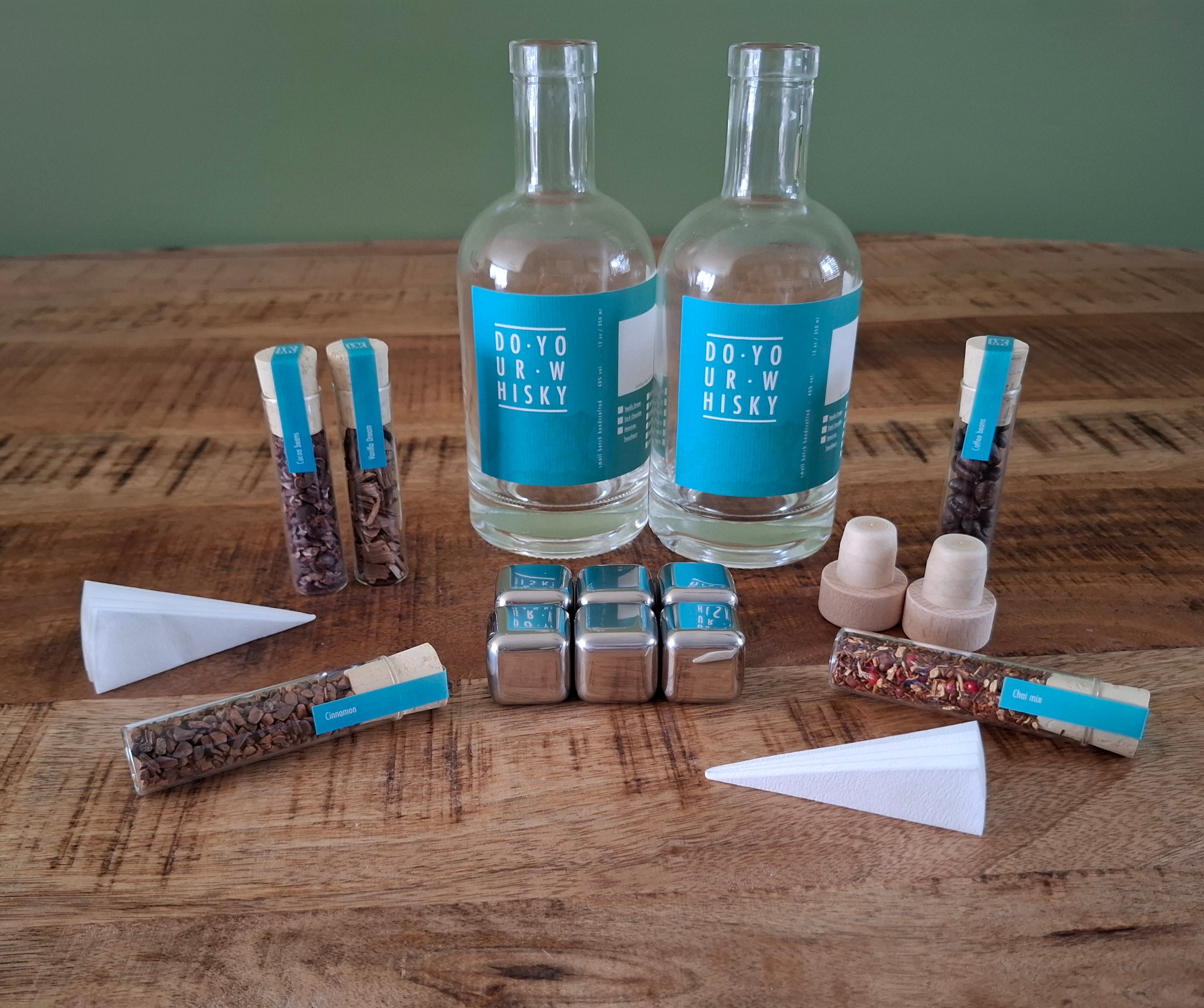 Maak je eigen whisky – Complete DIY Whisky Kit met houtsnippers en accessoires - ProostMoment
