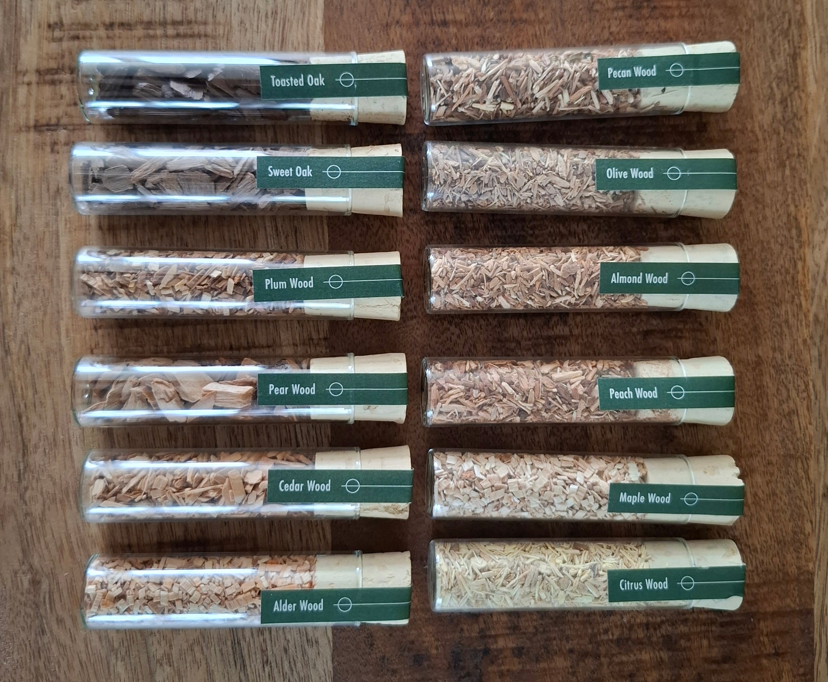 Whiskey Rookhout Chips Set – 12 Soorten Premium Hout voor Rookaroma - ProostMoment