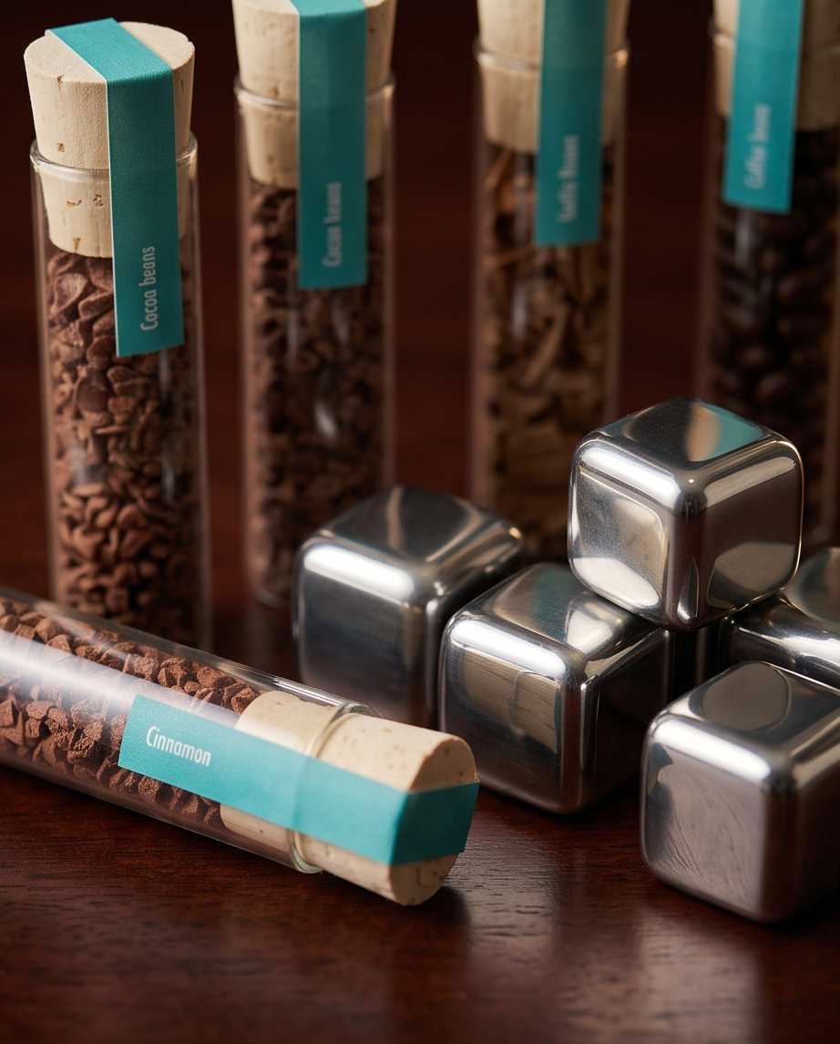 Whiskystenen met botanicals van ProostMoment.