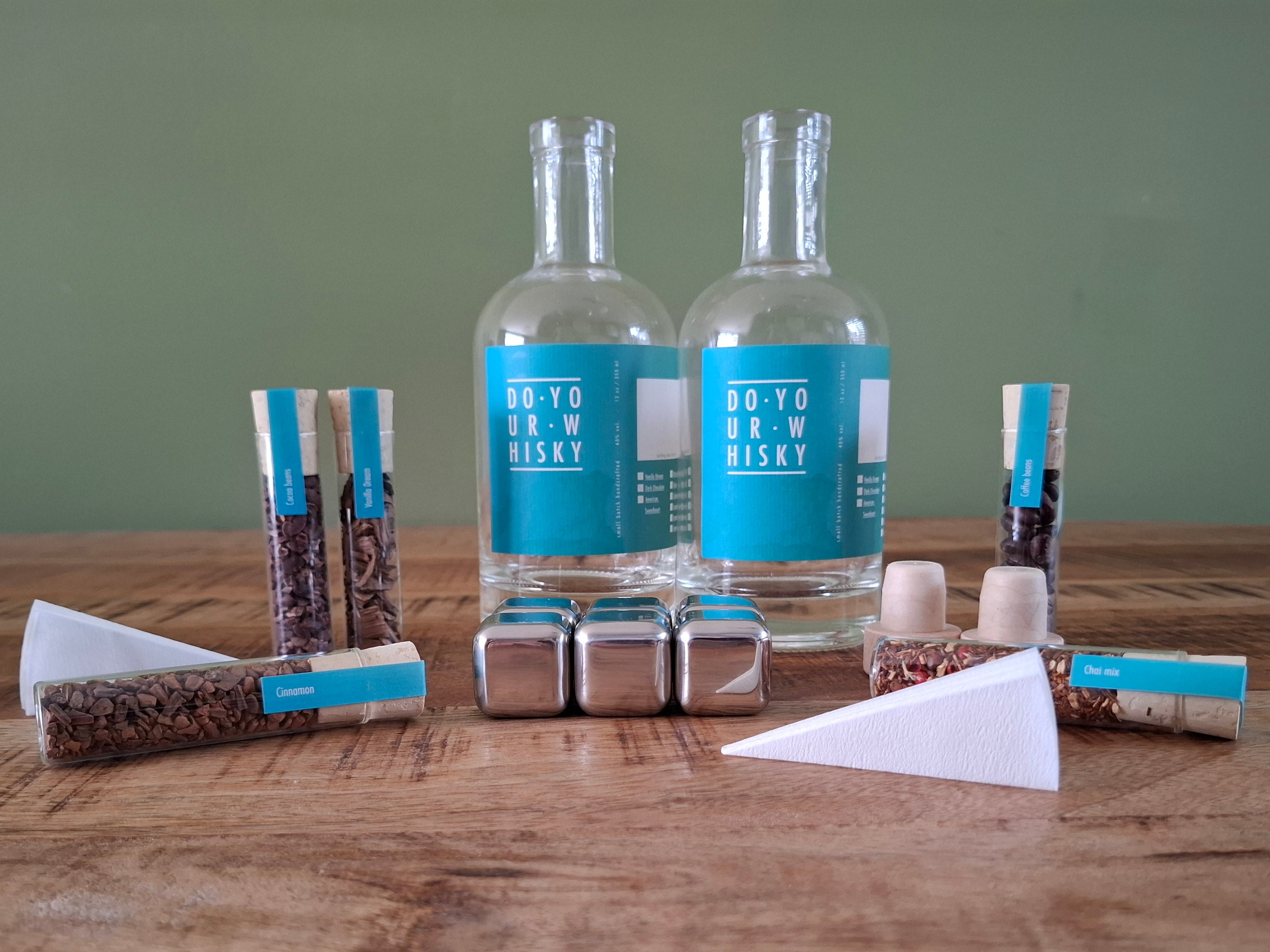 Maak je eigen whisky – Complete DIY Whisky Kit met houtsnippers en accessoires - ProostMoment