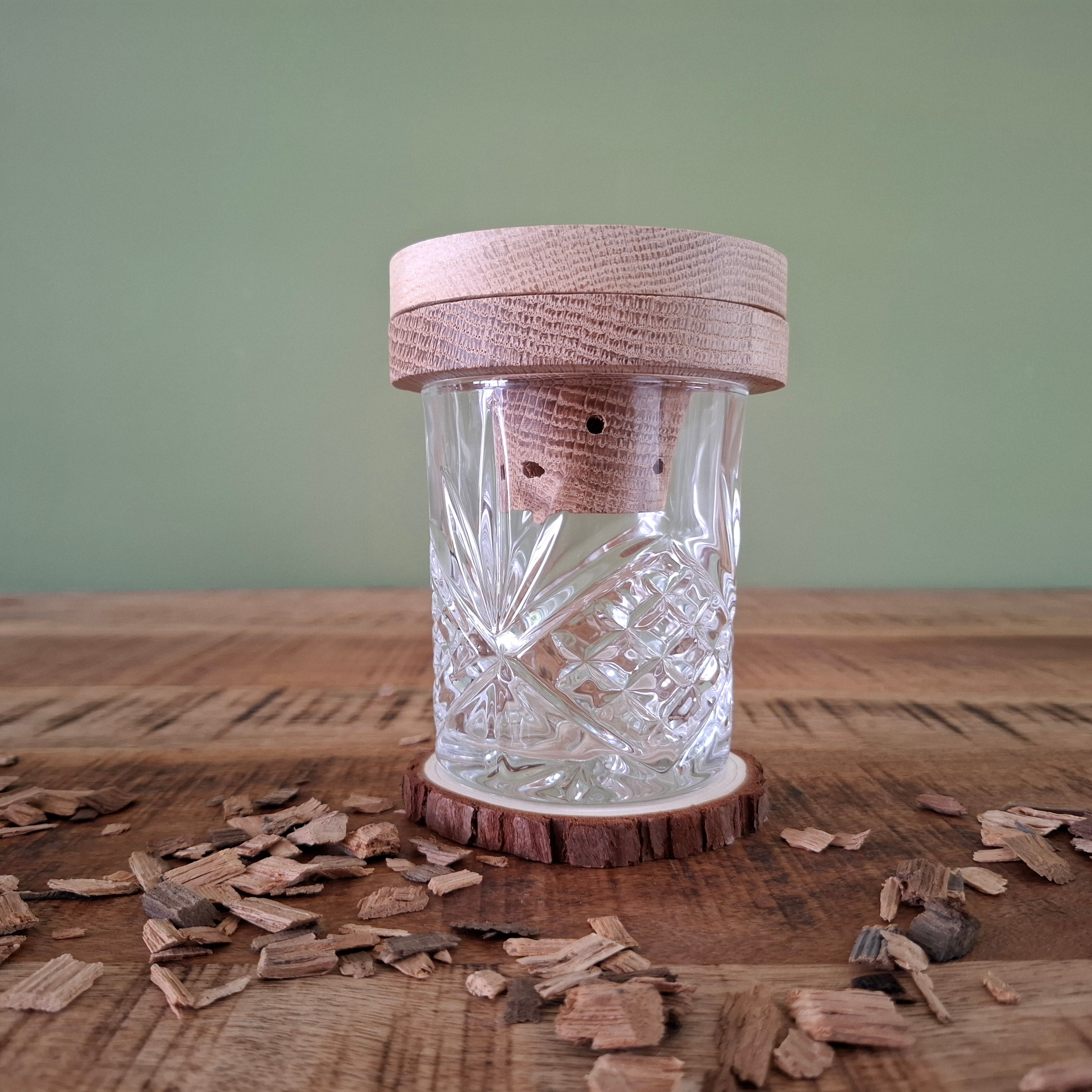 Whiskey Rokerset – Dublin Crystal 6-delig met 4 Houtsmaken - ProostMoment