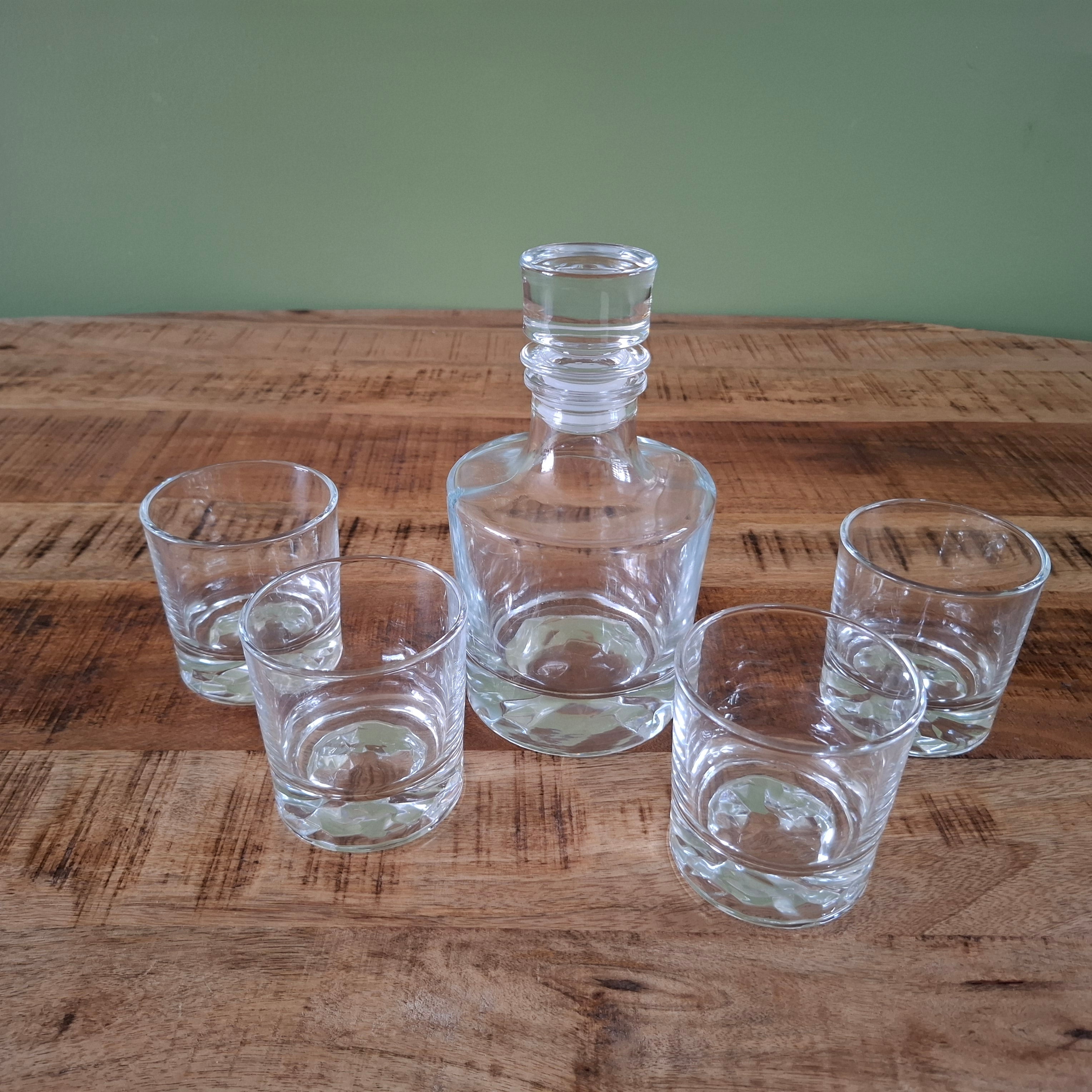 Luxe Whisky Karaf Cadeauset – Inclusief 4 Glazen & Luchtdichte Stop - ProostMoment