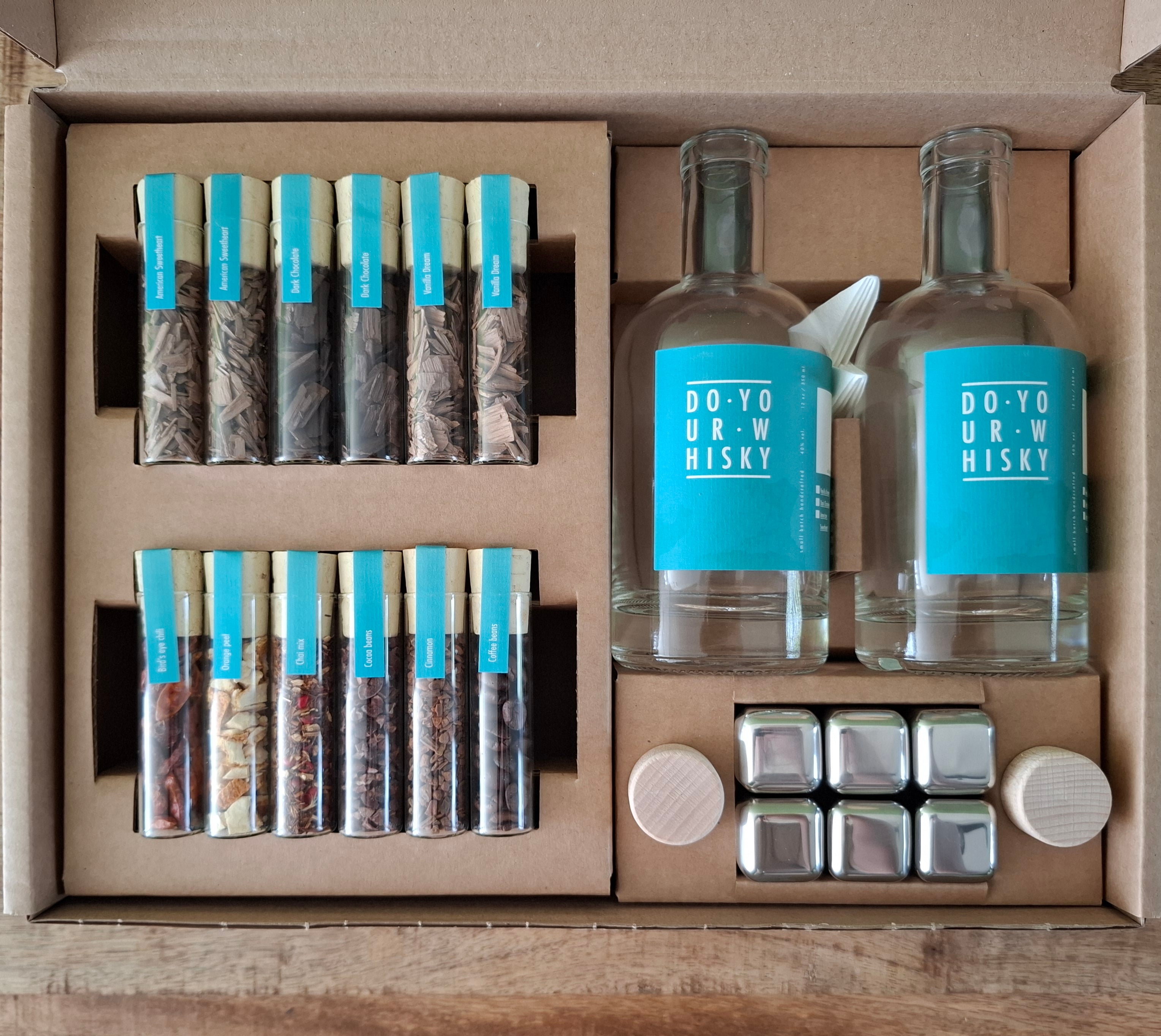 Maak je eigen whisky – Complete DIY Whisky Kit met houtsnippers en accessoires - ProostMoment