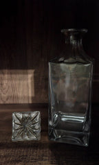 Luxe Kristallen Whisky karaf met 4 Glazen – Loodvrij Kristal - ProostMoment