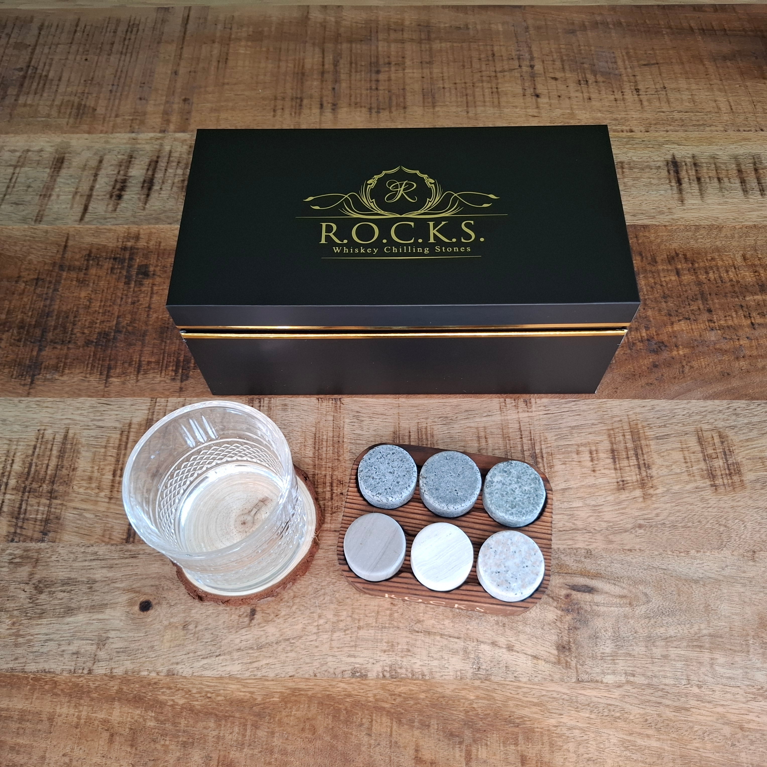 Luxe Whisky Cadeauset – Reserve Kristalglas met Whiskystenen - ProostMoment