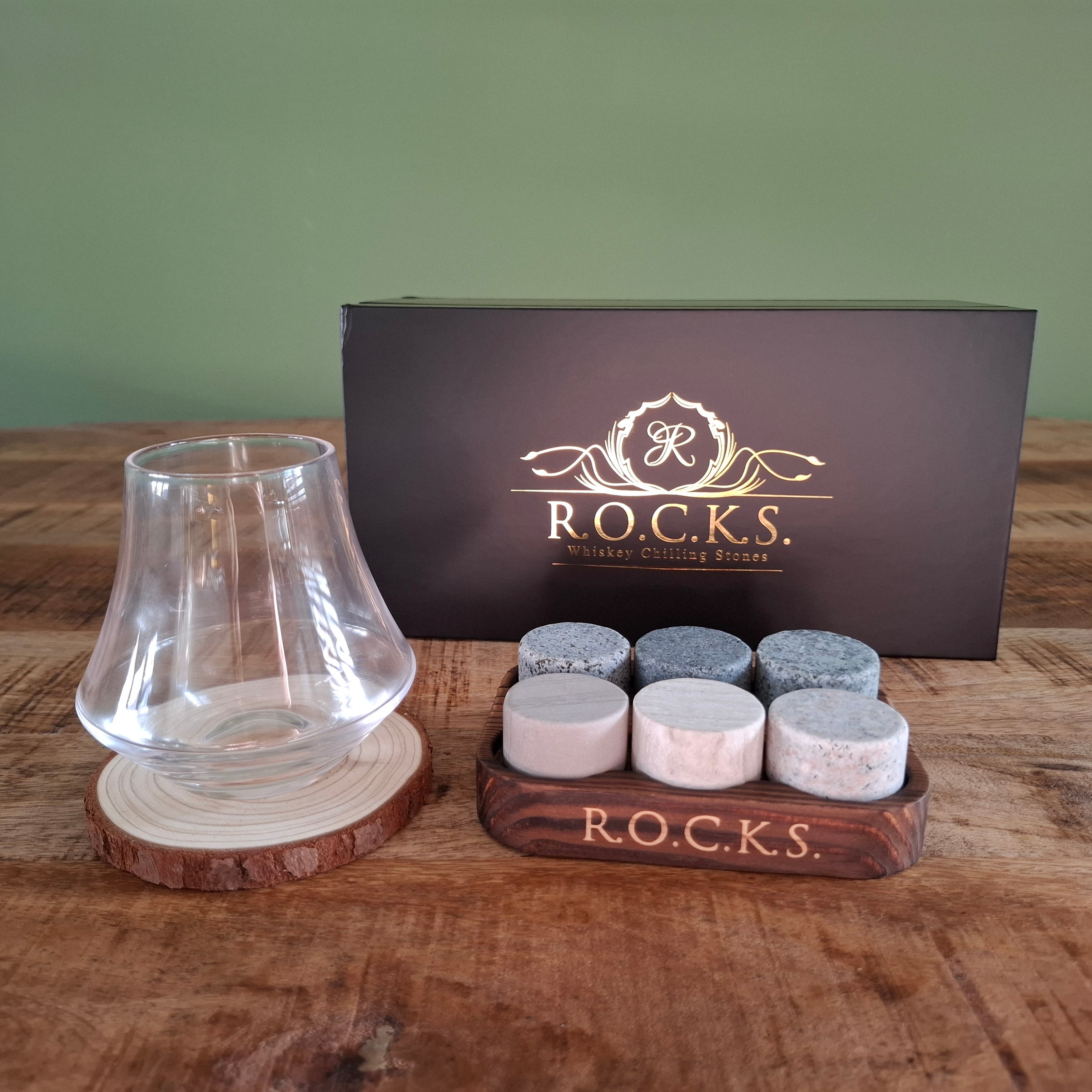 Luxe Whisky Cadeauset – Whiskyneusglas & Koelstenen - ProostMoment