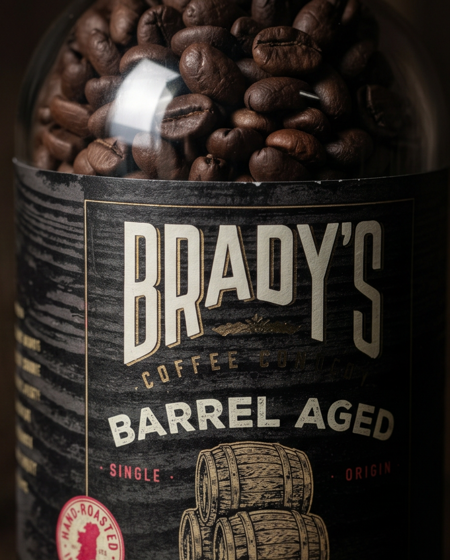 Brady’s Barrel Aged Irish Whiskey Coffee in Fles – Luxe Vatgerijpte Koffie - ProostMoment