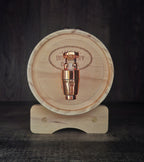 Houten whiskyvat met tap als uniek cadeau voor whiskyliefhebbers en verzamelaars.
