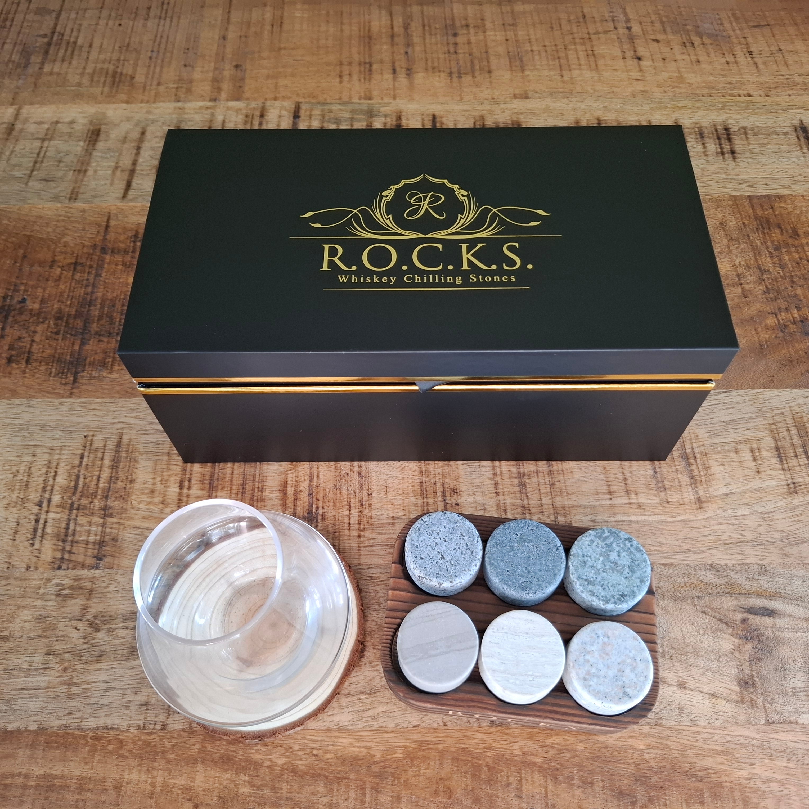 Luxe Whisky Cadeauset – Whiskyneusglas & Koelstenen - ProostMoment