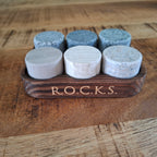 ROCKS Whisky Chilling Stones – Set van 6 Granieten Whiskystenen - ProostMoment