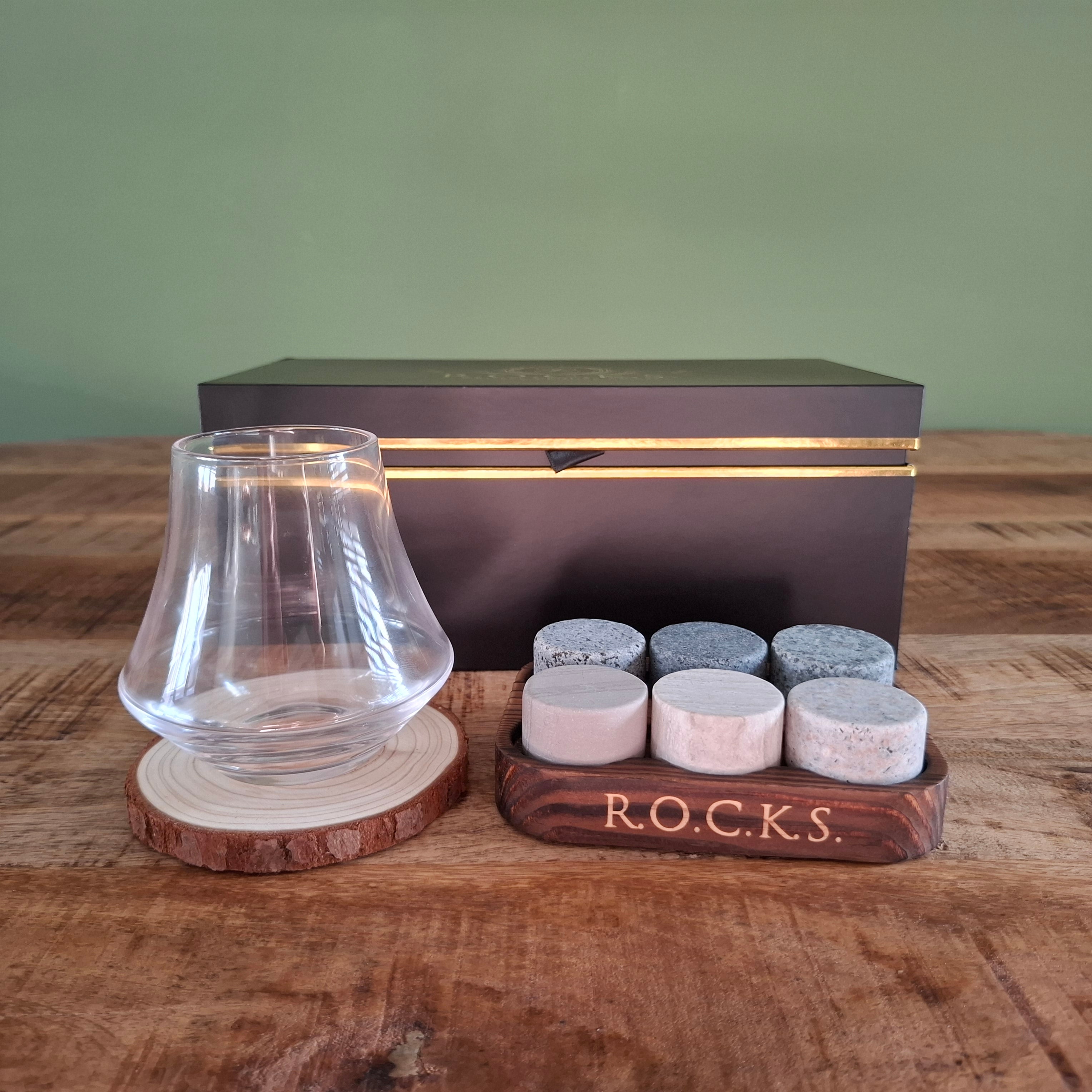 Luxe Whisky Cadeauset – Whiskyneusglas & Koelstenen - ProostMoment